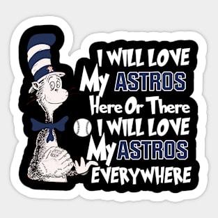 astros love every where Sticker